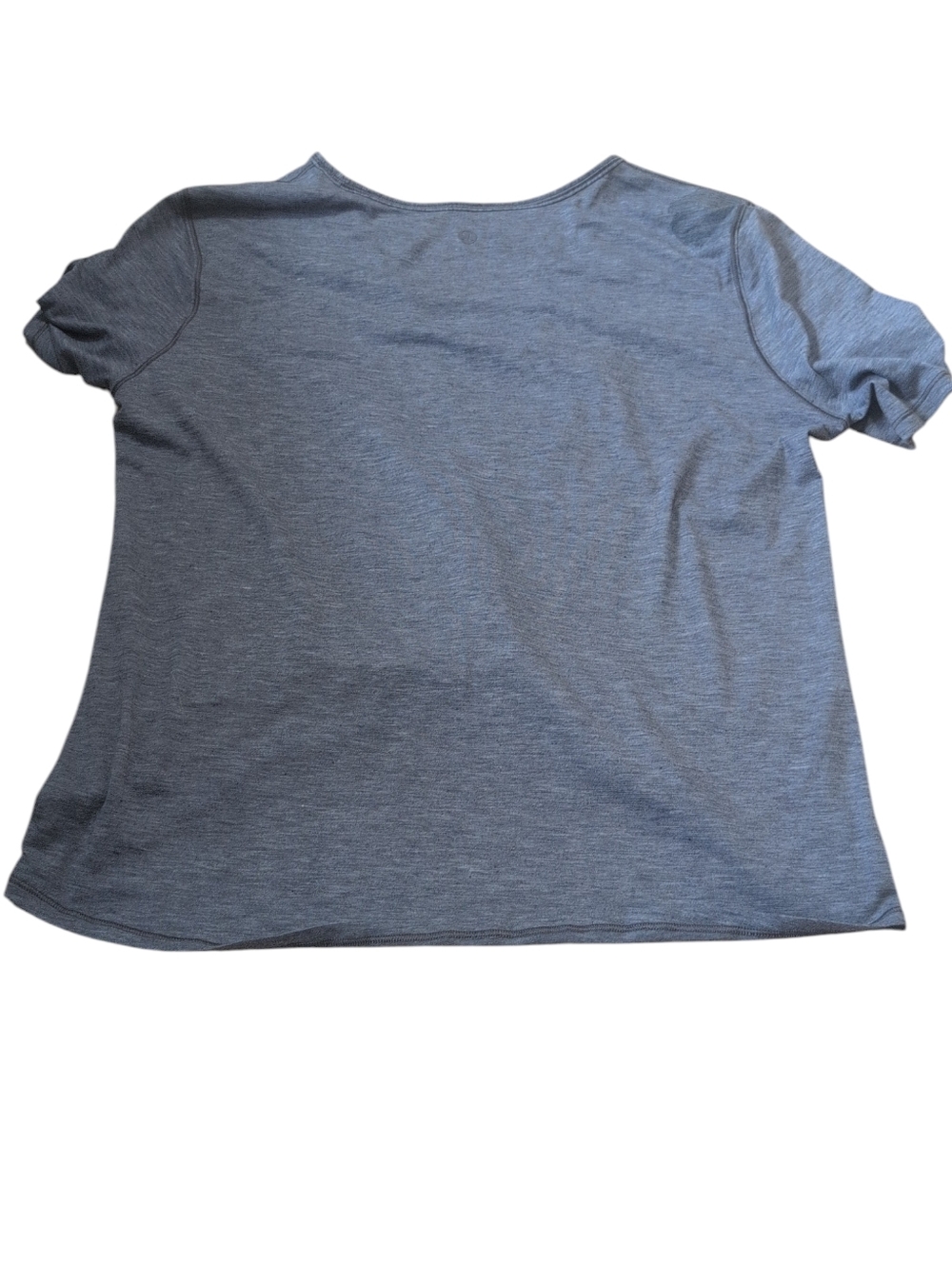 Lululemon Gray Twist Front Short Sleeve Top Women’s Large Relaxed Fit - Picture 3 of 6